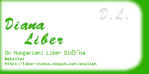 diana liber business card